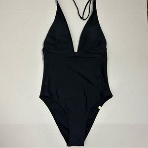 Summersalt The Halter Plunge Swimsuit Black Size 4